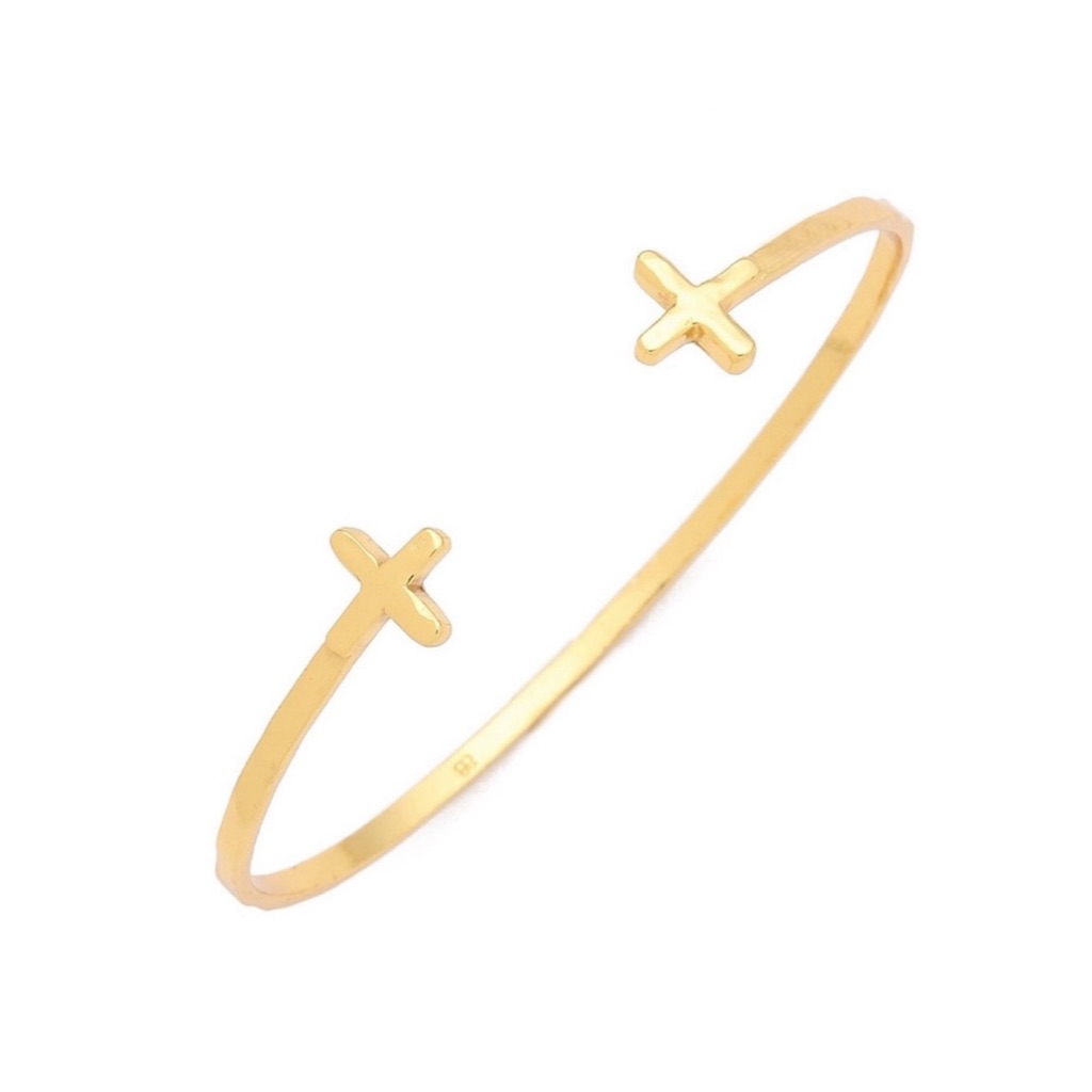 Gorjana Nwt Cross Over Cuff - Gold Plated